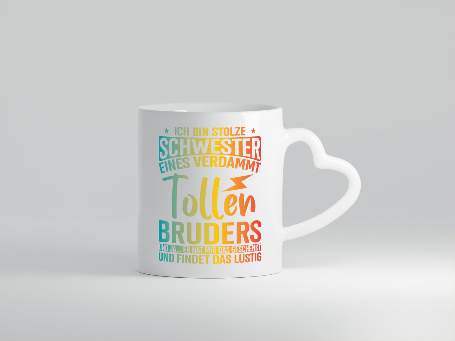 Stolze Schwester eines Bruders | Geschwisterliebe Geschenkidee Humor Tasse