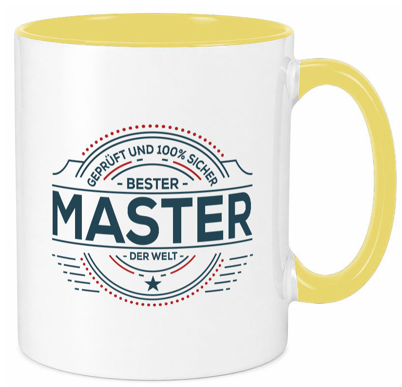 Geprüft und sicher: Master | Universität Student lustig Humor Geschenkidee