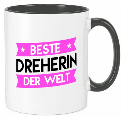 Beste Dreherin | Fräser Dreher lustiger Spruch Geschenk Humor Geschenkidee Tasse