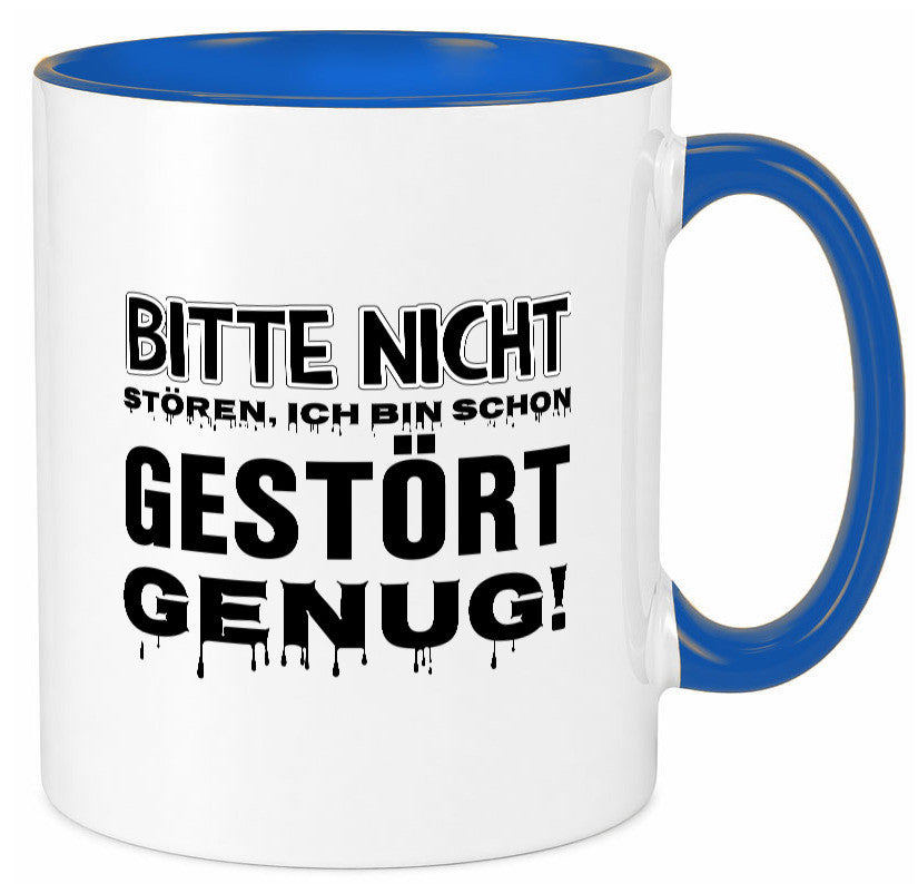 Ich bin schon gestört lustiger Spruch Geschenk Humor Geschenkidee Tasse