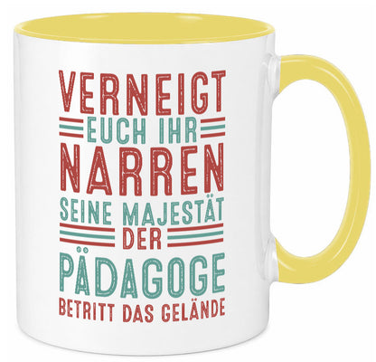 Verneigt euch: Pädagoge | Pädagogik Humor Geschenkidee Tasse