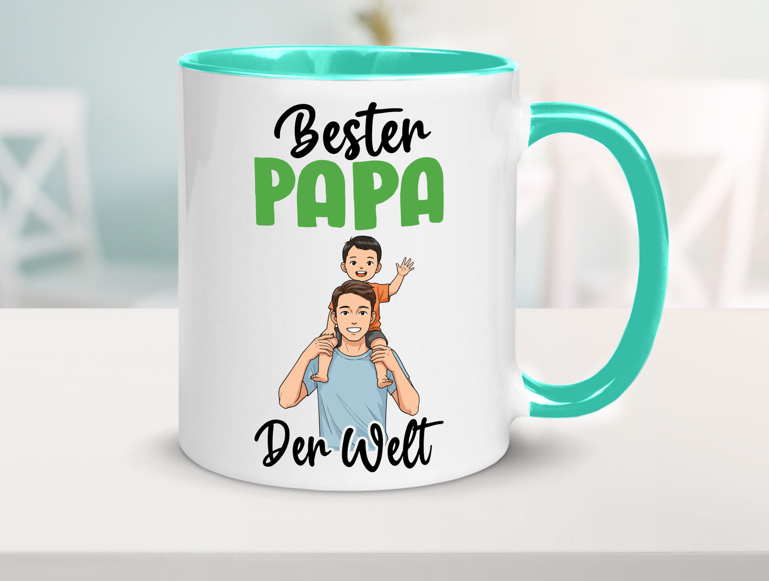 Bester Papa | Vatertag Daddy Familie lustiger Spruch Geschenk Geschenkidee Tasse