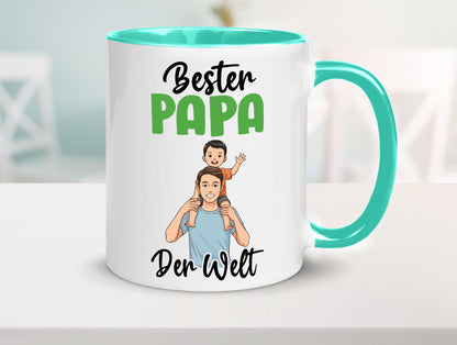 Bester Papa | Vatertag Daddy Familie lustiger Spruch Geschenk Geschenkidee Tasse