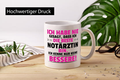 Die Beste Notärztin | Ärztin Humor Geschenkidee Tasse