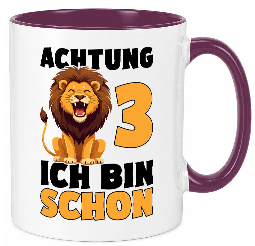 3. Geburtstag | 3 Jahre Löwe lustiger Spruch Geschenk Geschenkidee Tasse