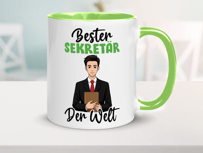 Bester Sekretär | Büro v2 lustiger Spruch Geschenk Arbeit Kollegen Tasse