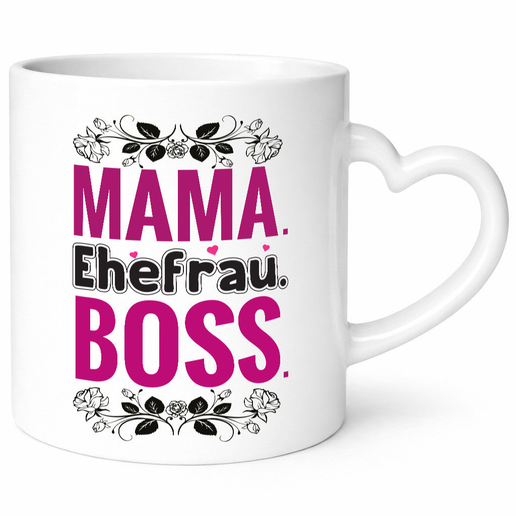 Mama. Ehefrau. Boss. | Frauen Tasse Muttertag lustiger Spruch Geschenk Familie