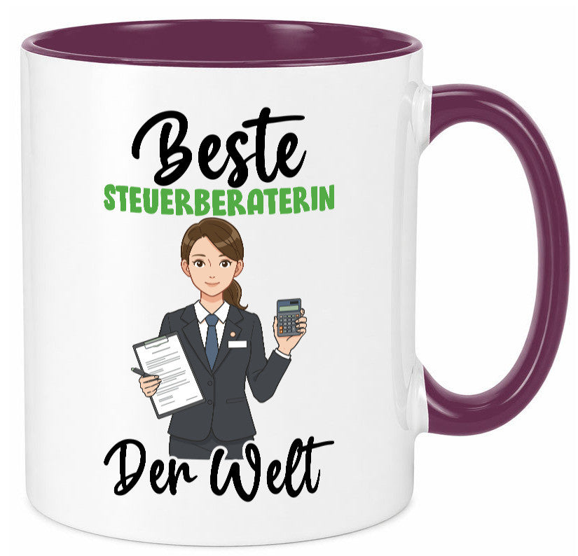 Beste Steuerberaterin | Steuer Beratung v2 Geschenkidee Humor Tasse