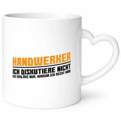 Handwerker | Ich Diskutiere nicht Handwerk lustiger Spruch Geschenk