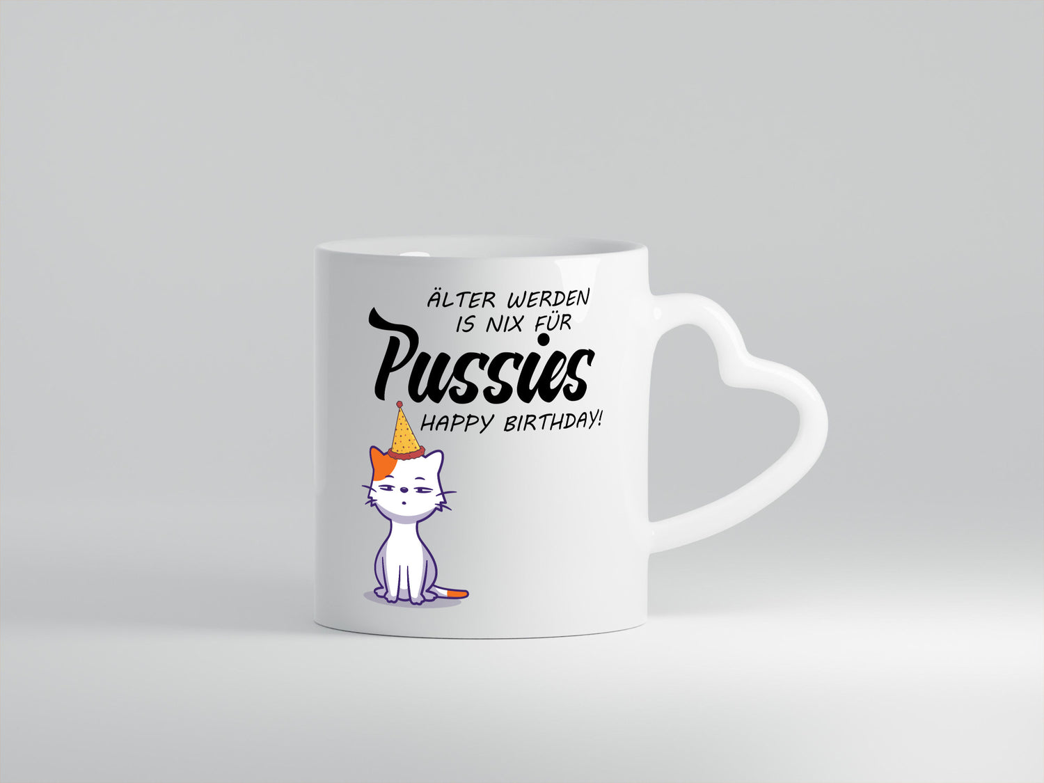 Älter werden ist nichts für Pussies | Happy Birthday Humor Geschenkidee Tasse