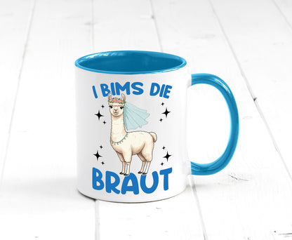 I Bims die Braut | Lama JGA Hochzeit lustig Humor Geschenkidee Geschenk Tasse