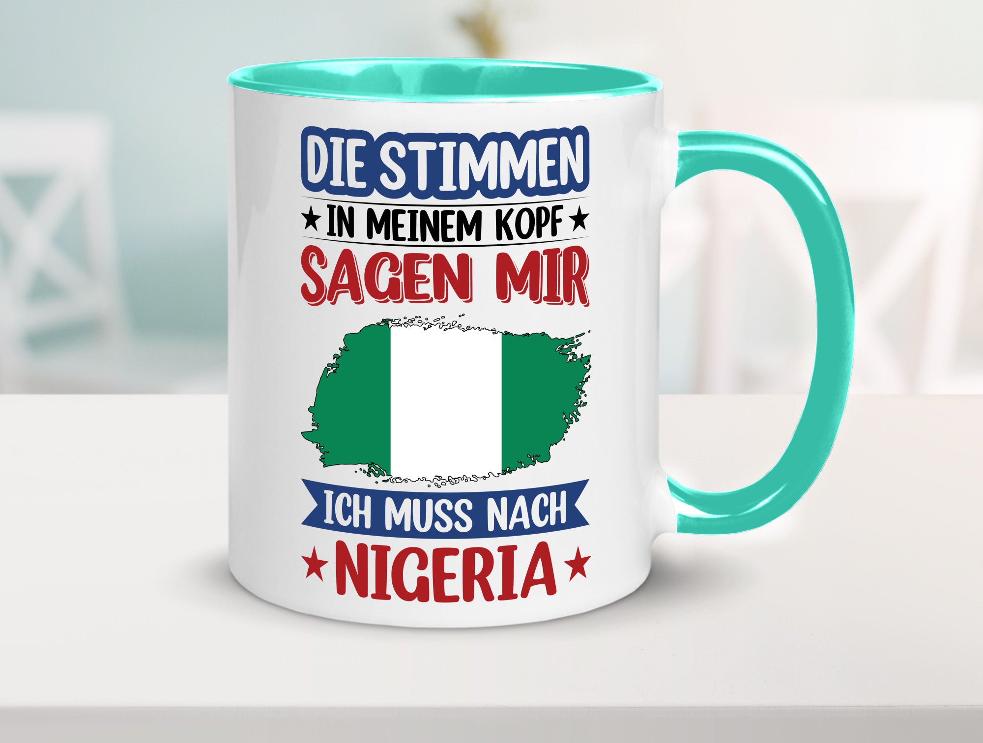 Nigeria | Urlaub Stimmen in meinem Kopf Traumland Geschenk Humor Geschenkidee