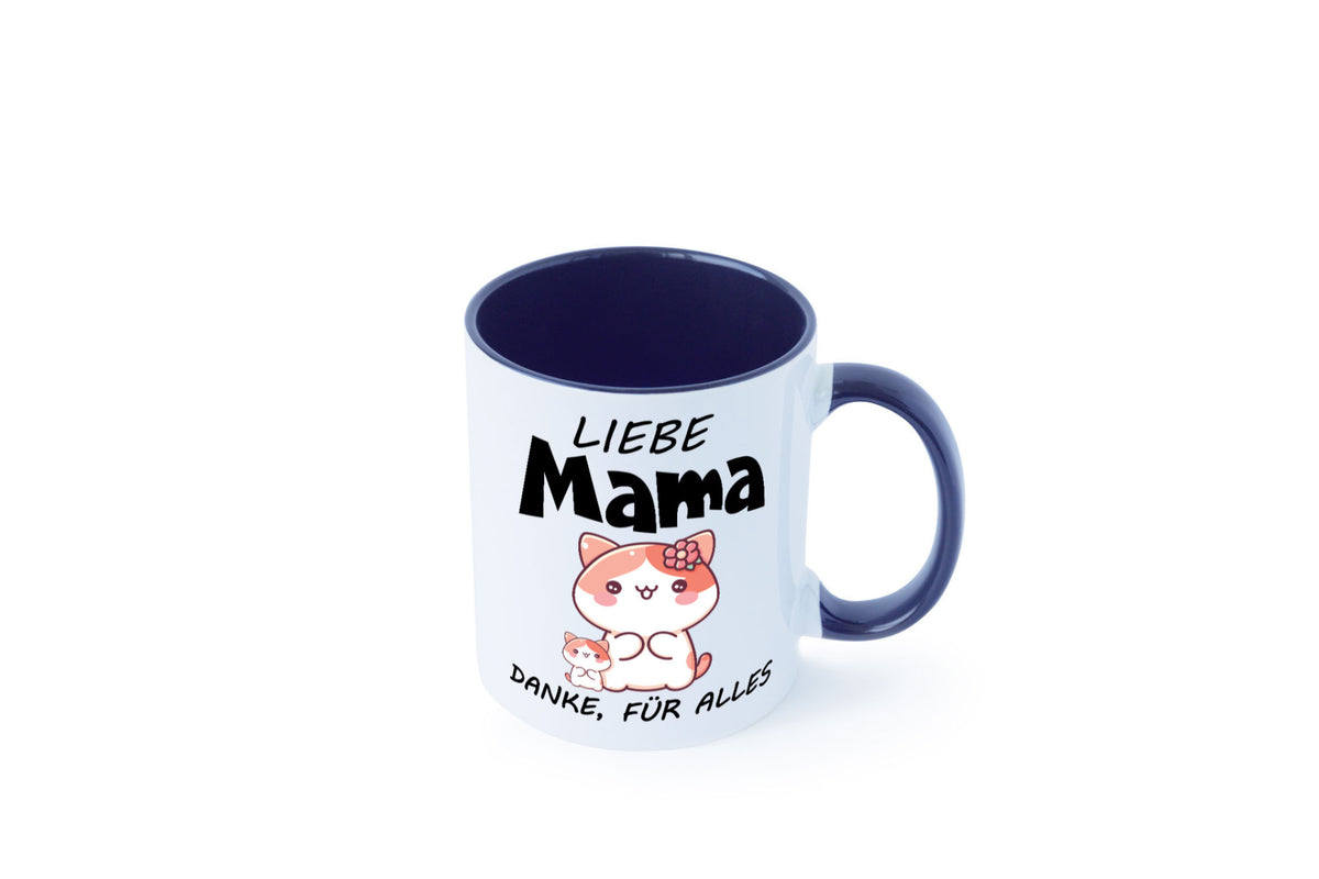 Liebe Mama Danke, für alles | Muttertag Beste Geschenk Familie Geschenkidee Tasse