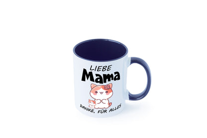 Liebe Mama Danke, für alles | Muttertag Beste Geschenk Familie Geschenkidee Tasse
