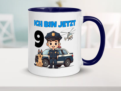 9. Geburtstag | 9 Jahre Polizei Kind Polizeiauto lustig Geschenkidee Geschenk