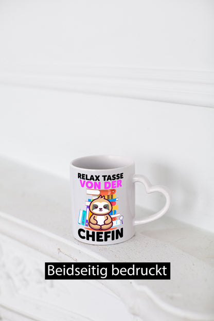 Relax Tasse: Chefin | Führungskraft Vorgesetzte Humor Arbeit Kollegen Büro
