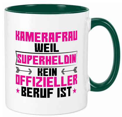 Superheldin Kamerafrau | Kamera lustig Humor Geschenkidee Geschenk Tasse