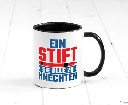 Knechten | Lehrerin Lehrer Unterricht Kollege v2 lustiger Spruch Geschenk Tasse