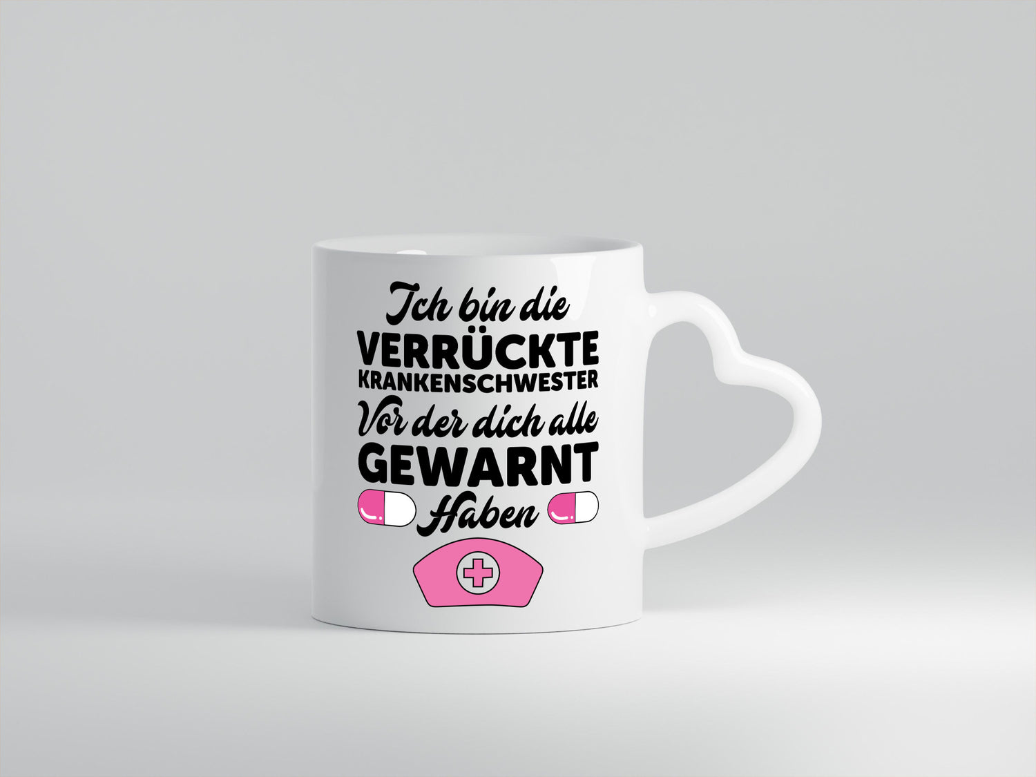 Alle haben dich gewarnt | Krankenschwester Verrückt Humor Geschenkidee Tasse