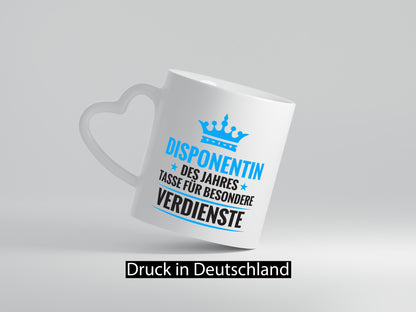 Besonderer Verdienst: Disponentin | Zuteilerin lustig Humor Geschenkidee
