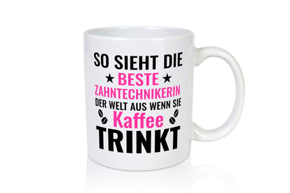 Kaffee trinkt: Zahntechnikerin | Zahnmedizin lustiger Spruch Geschenk Humor
