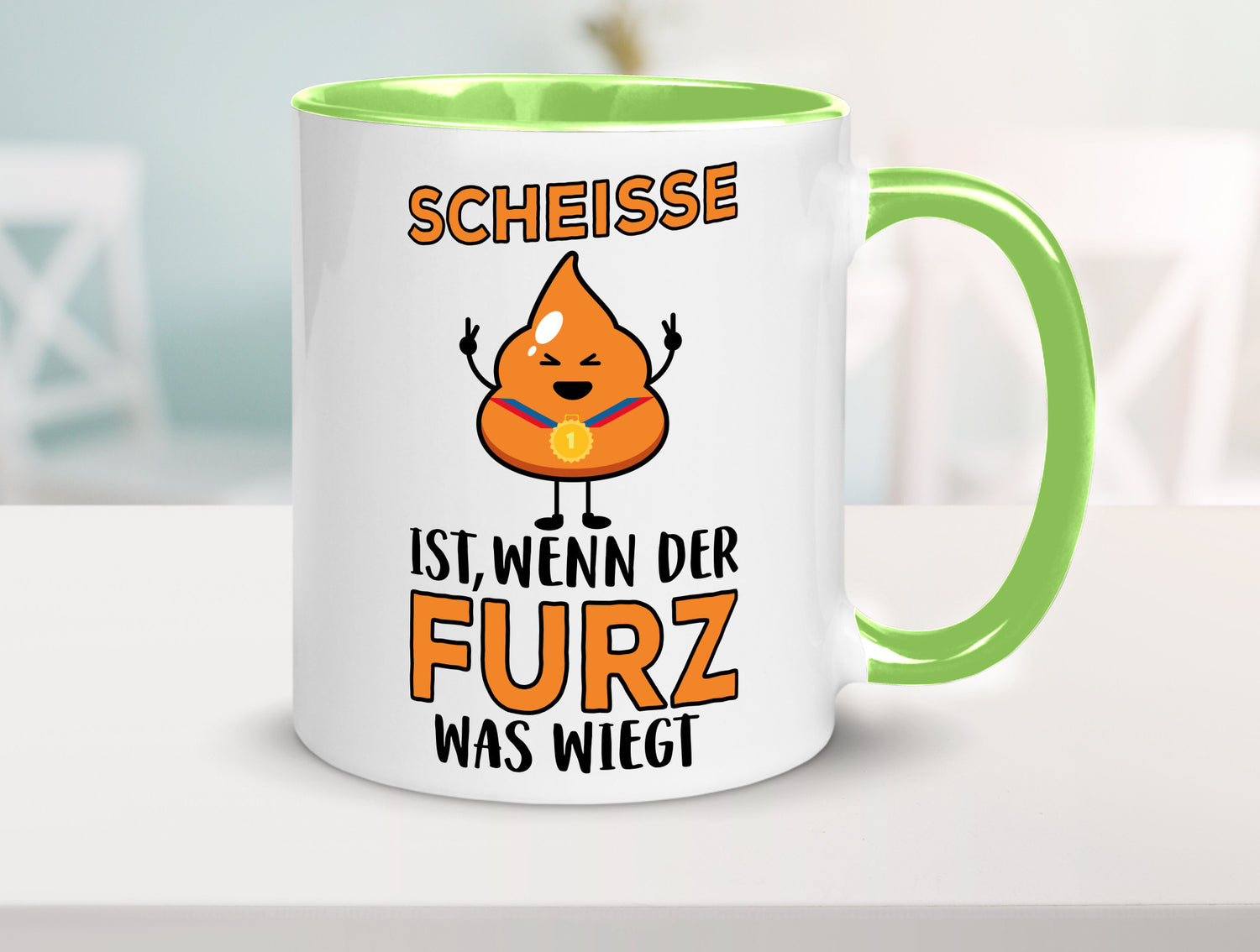 Scheisse ist lustiger Spruch Geschenk Humor Geschenkidee Tasse