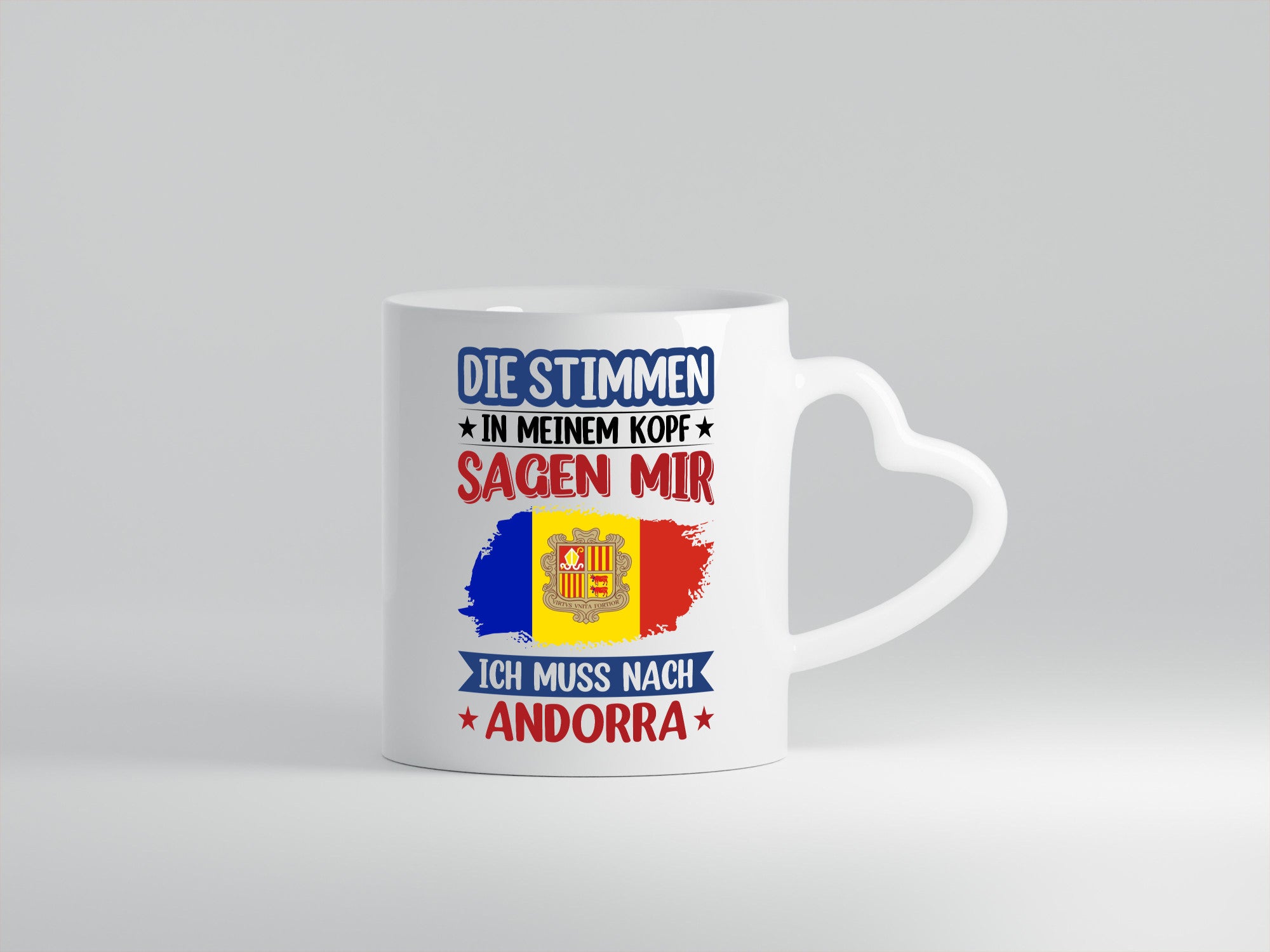 Andorra | Urlaub Stimmen in meinem Kopf Traumland Geschenkidee Humor Tasse