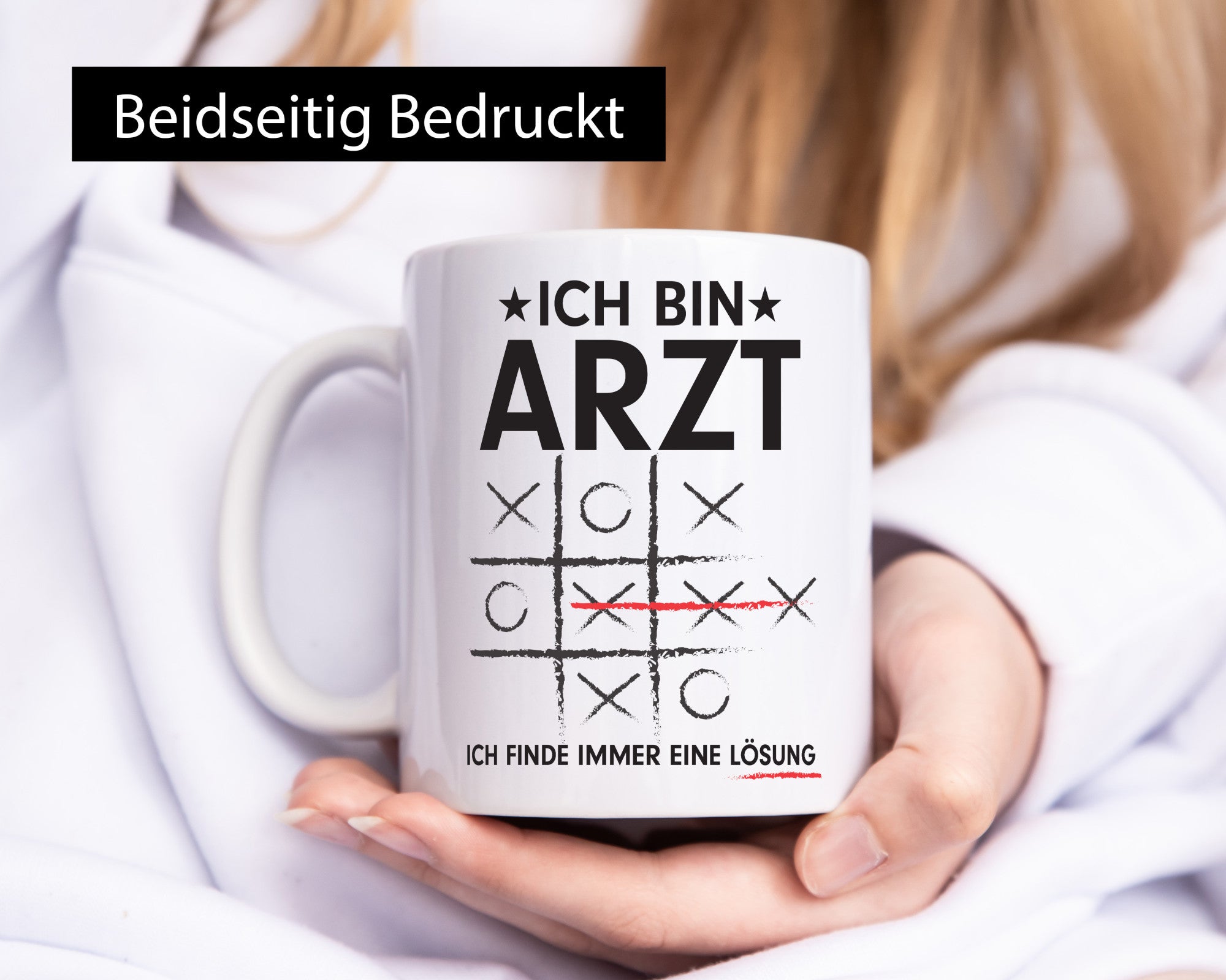 Lösung finden: Arzt | Medizin Doktor Facharzt v2 Geschenkidee Humor Tasse