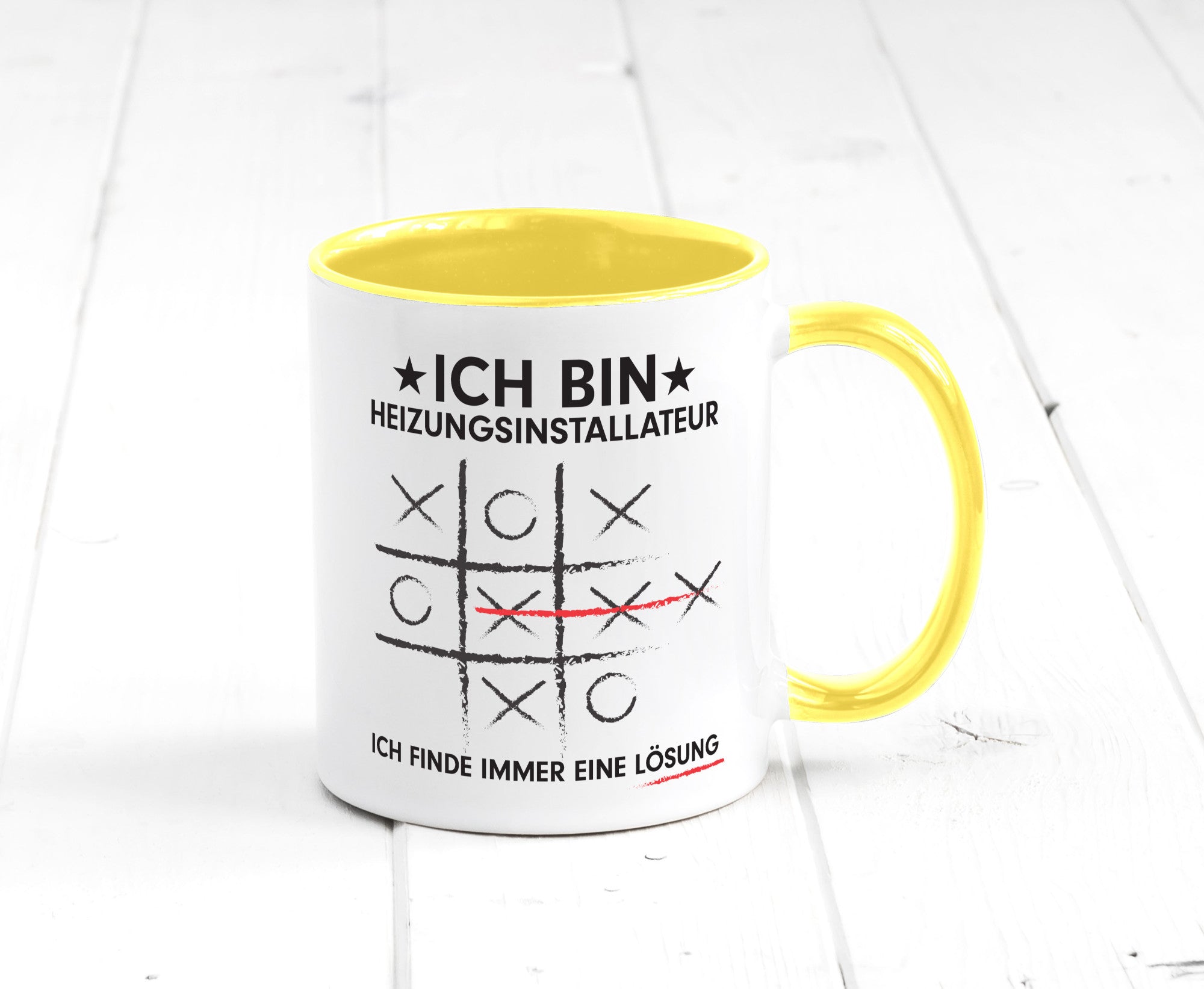 Löse Probleme: Heizungsinstallateur | Heizungsbauer Humor Geschenkidee Tasse