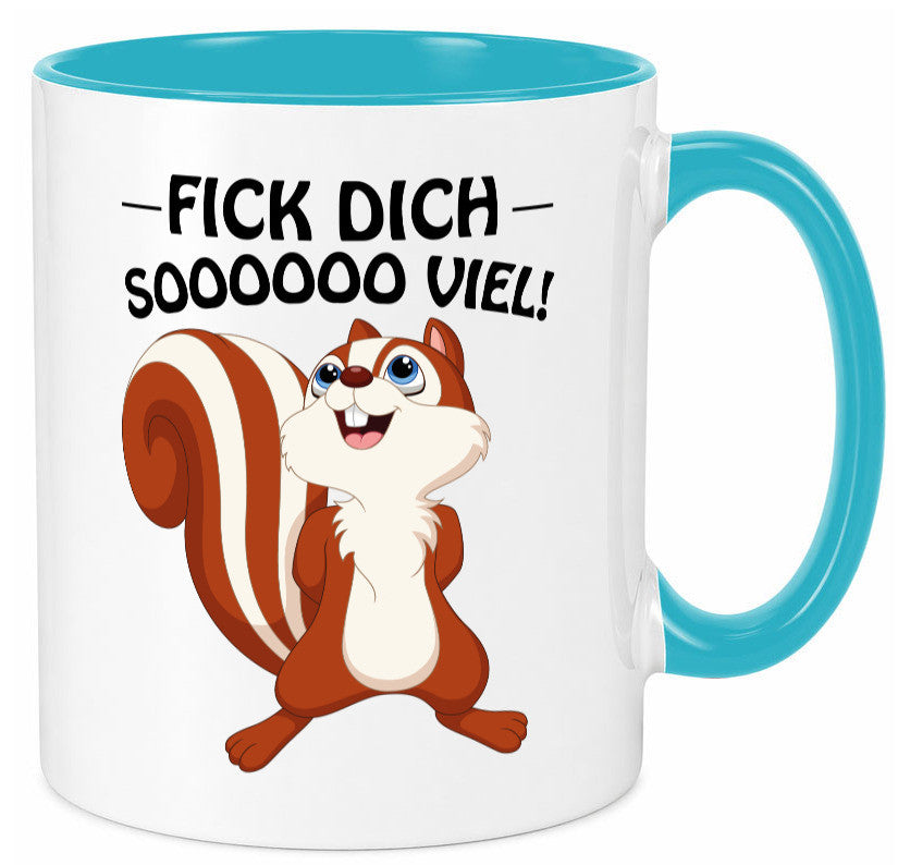 Fick dich so viel Geschenk Humor Geschenkidee lustiger Spruch Tasse