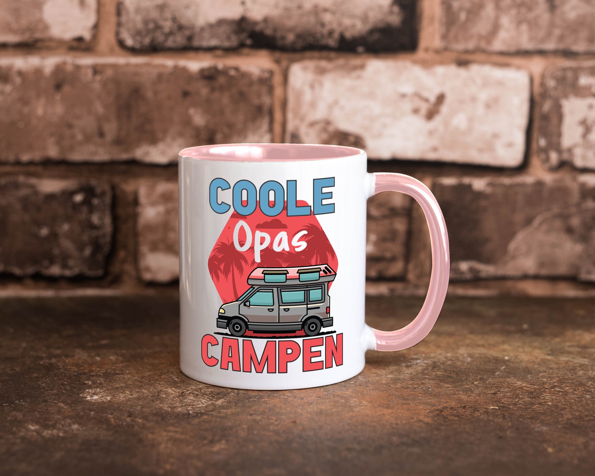 Coole Opas campen | Campingwagen Palmen Geschenk Familie Geschenkidee lustiger