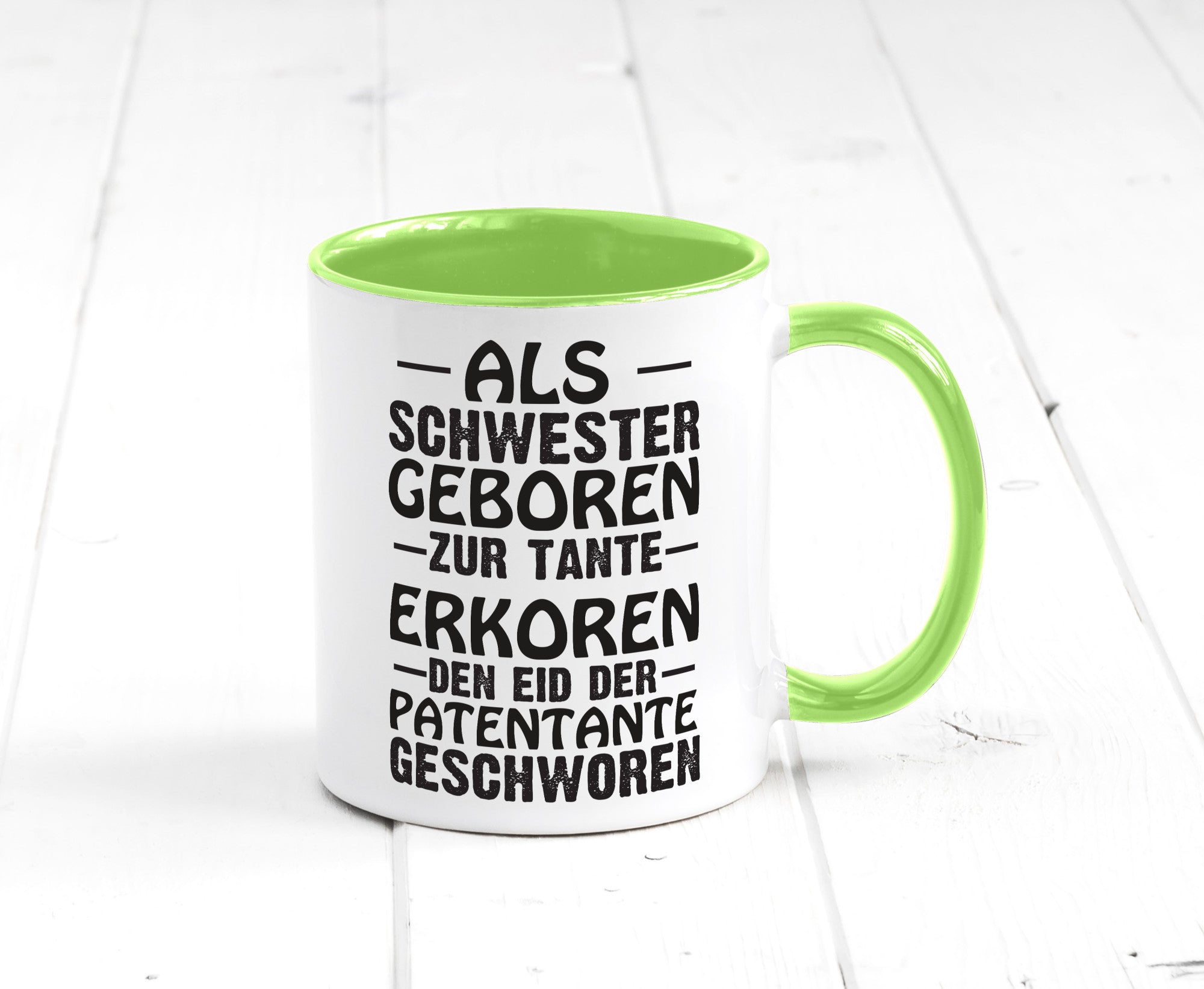 Eid der Patentante | Tante Tasse Schwester Humor lustig Geschenkidee Geschenk