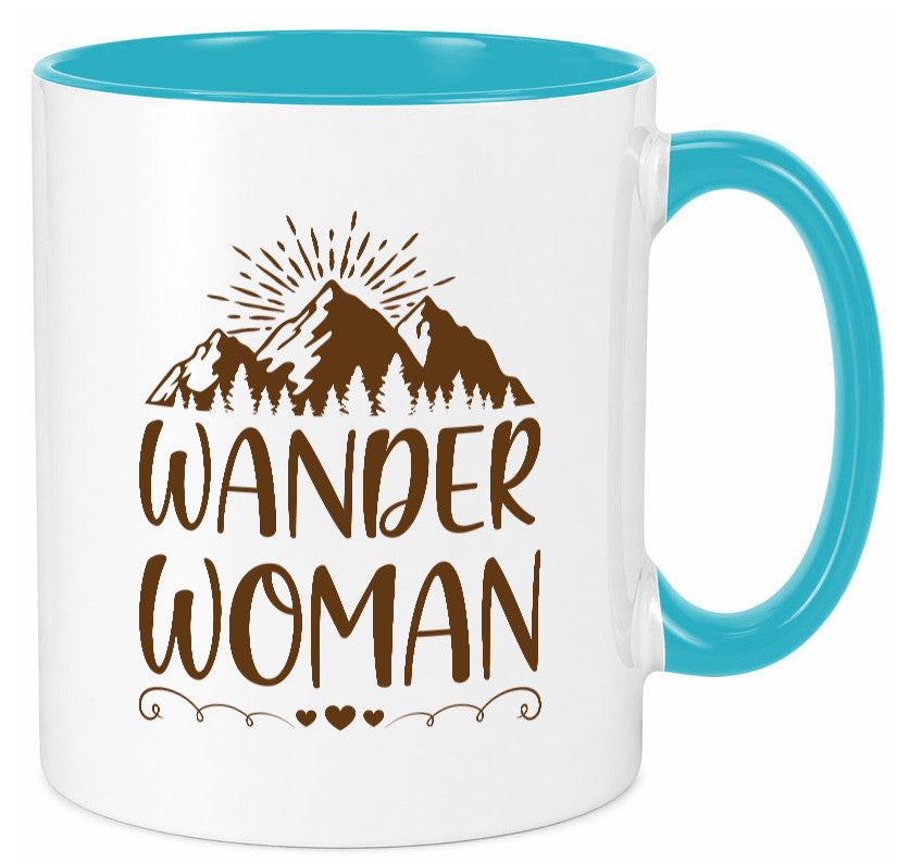 Wander Woman | Berge Herzen Geschenk Familie Geschenkidee lustiger Spruch Tasse