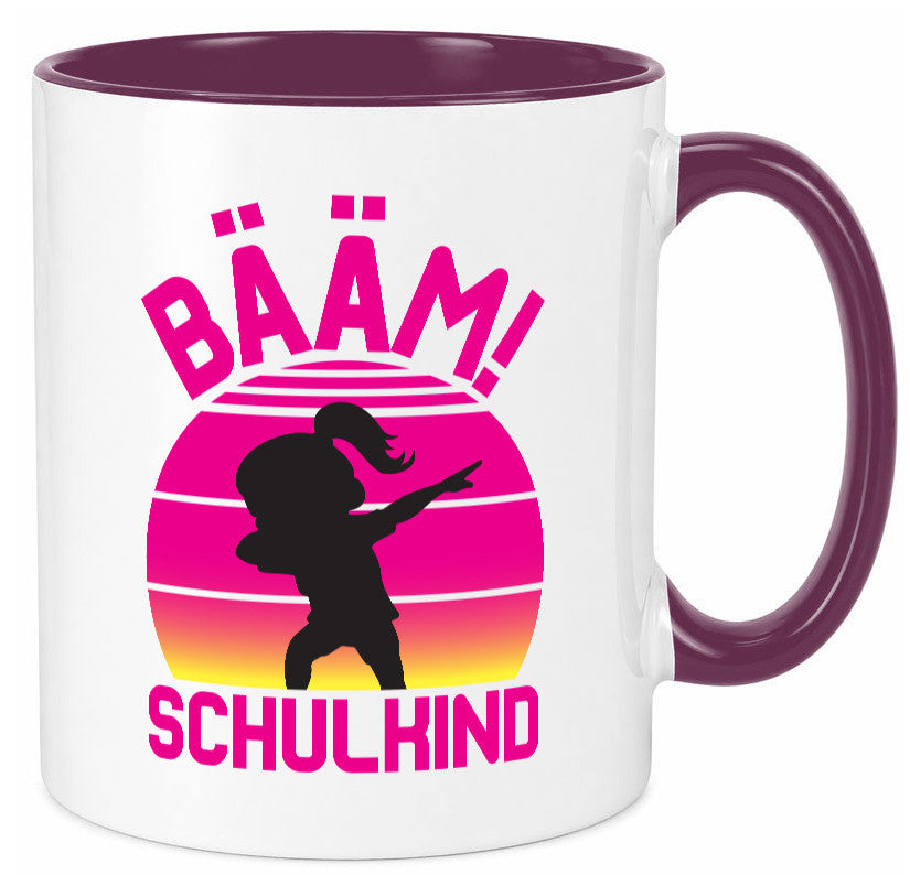Bääm Schulkind | Einschuldung Schulanfang Geschenkidee Humor Tasse