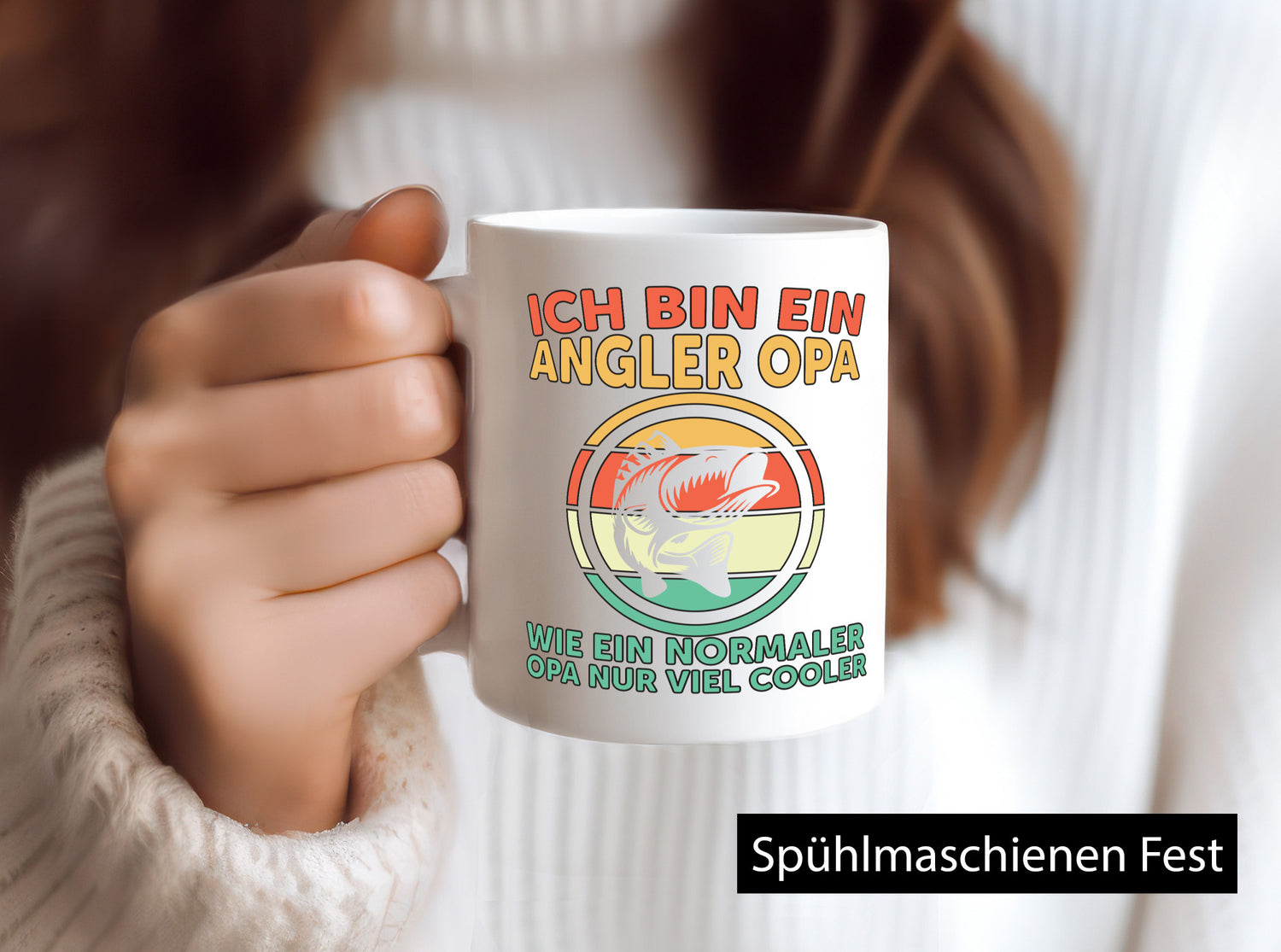 Angler Opa, wie normal, nur cooler | Fisch Geschenk Familie Geschenkidee