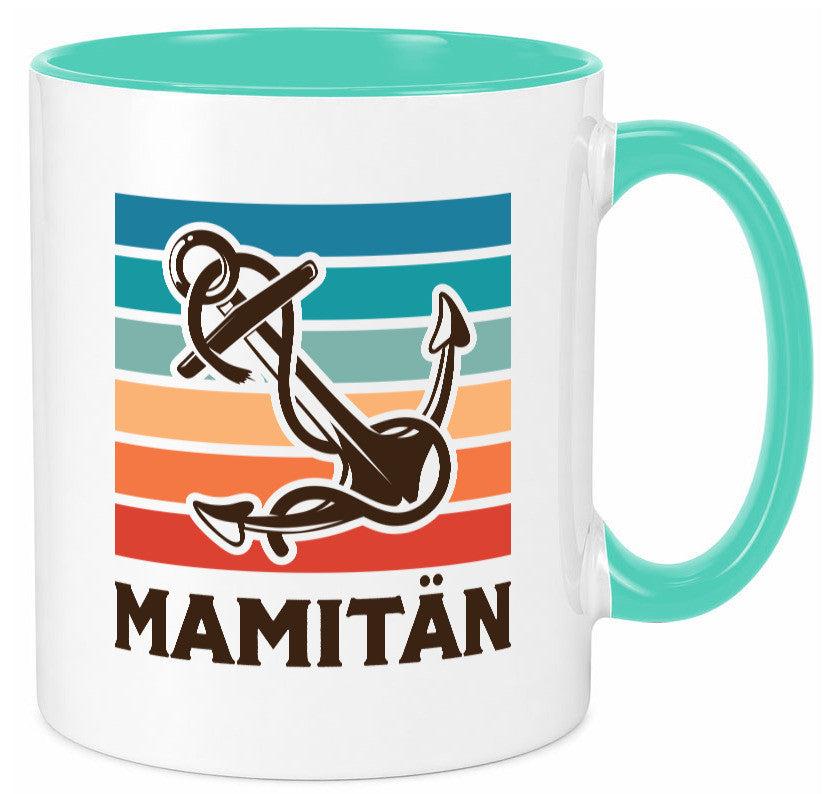 Mamitän | Schiff Boot Amker Muttertag Geschenk Familie Geschenkidee lustiger Tasse