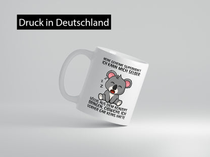 Geheime Superkraft | schlafender Bär Superheld Superman lustiger Spruch