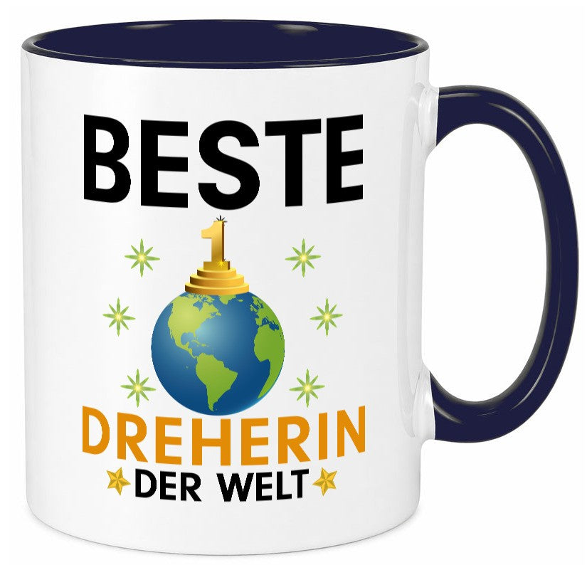 Welt Beste Dreherin | Fräser Dreher lustiger Spruch Geschenk Humor Geschenkidee Tasse