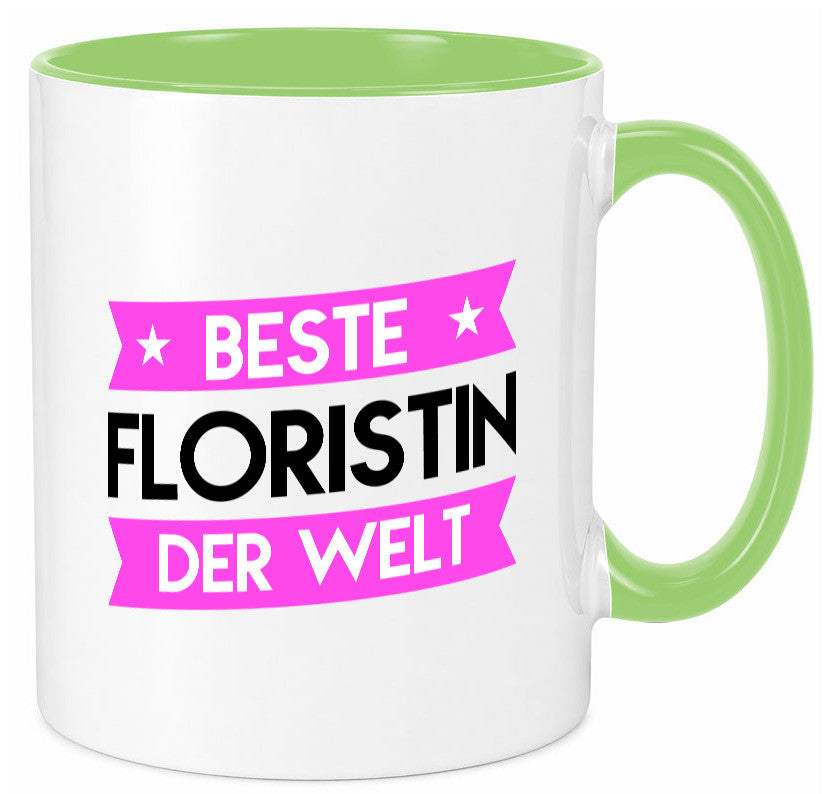 Beste Floristin | Blumen Verkäuferin Geschenk Humor Geschenkidee lustiger Tasse