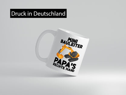 Mini Bauleiter | Kind Sohn Bagger Baustelle Junge Geschenkidee Familie Humor