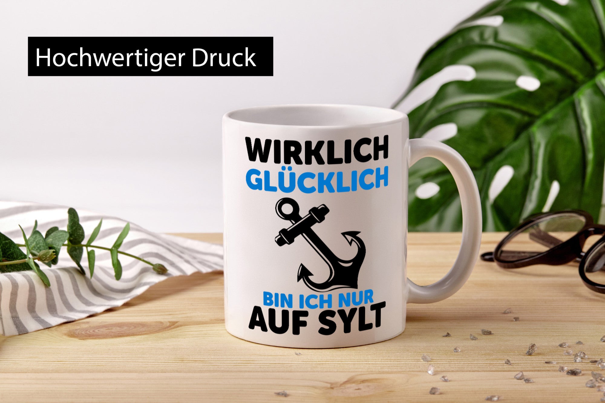 Wirklich glücklich bin ich nur auf Sylt | Nordsee v2 lustig Humor Geschenkidee
