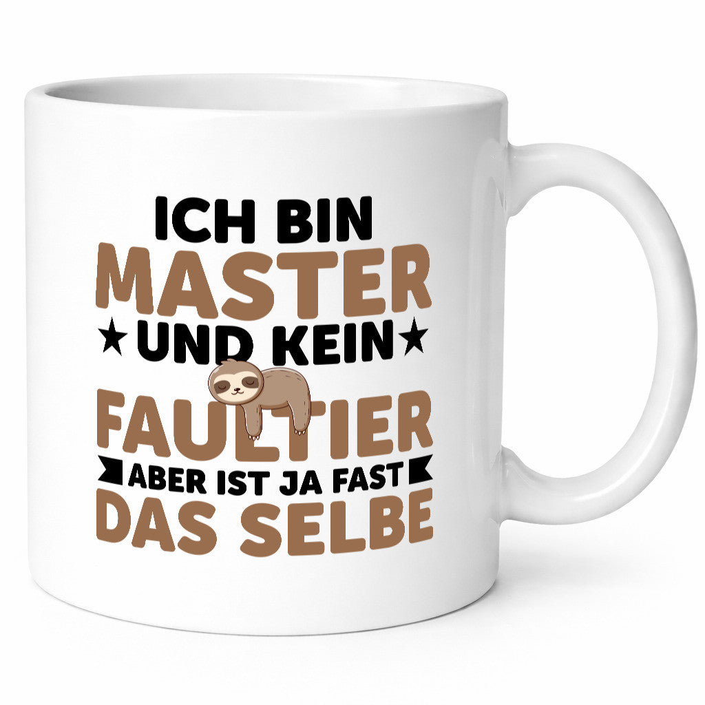 Ich bin kein Faultier: Master | Universität Student v2 lustig Tierliebhaber