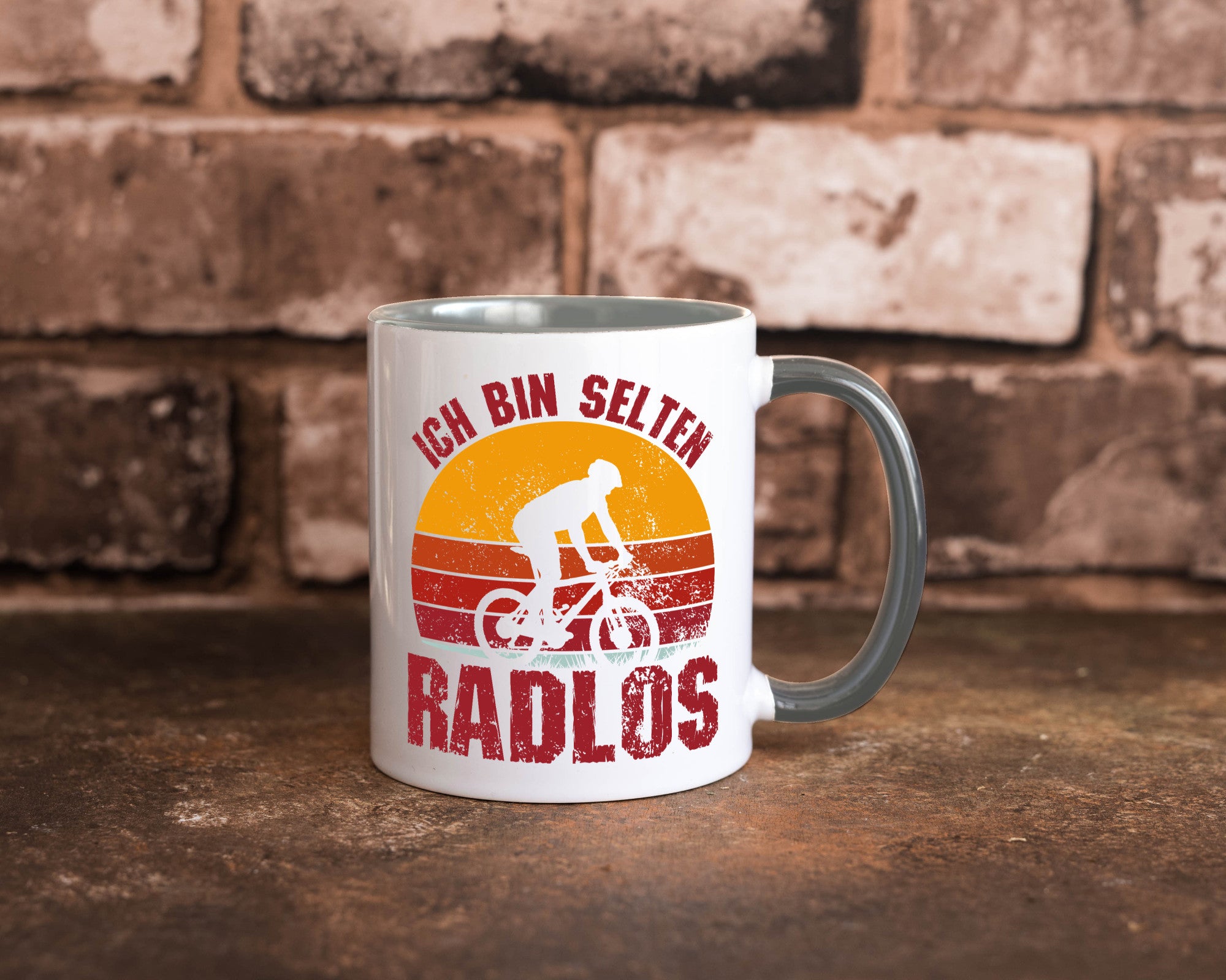 Ich bin Selten Radlos | Radfahrer Mountainbike Humor Geschenkidee Tasse