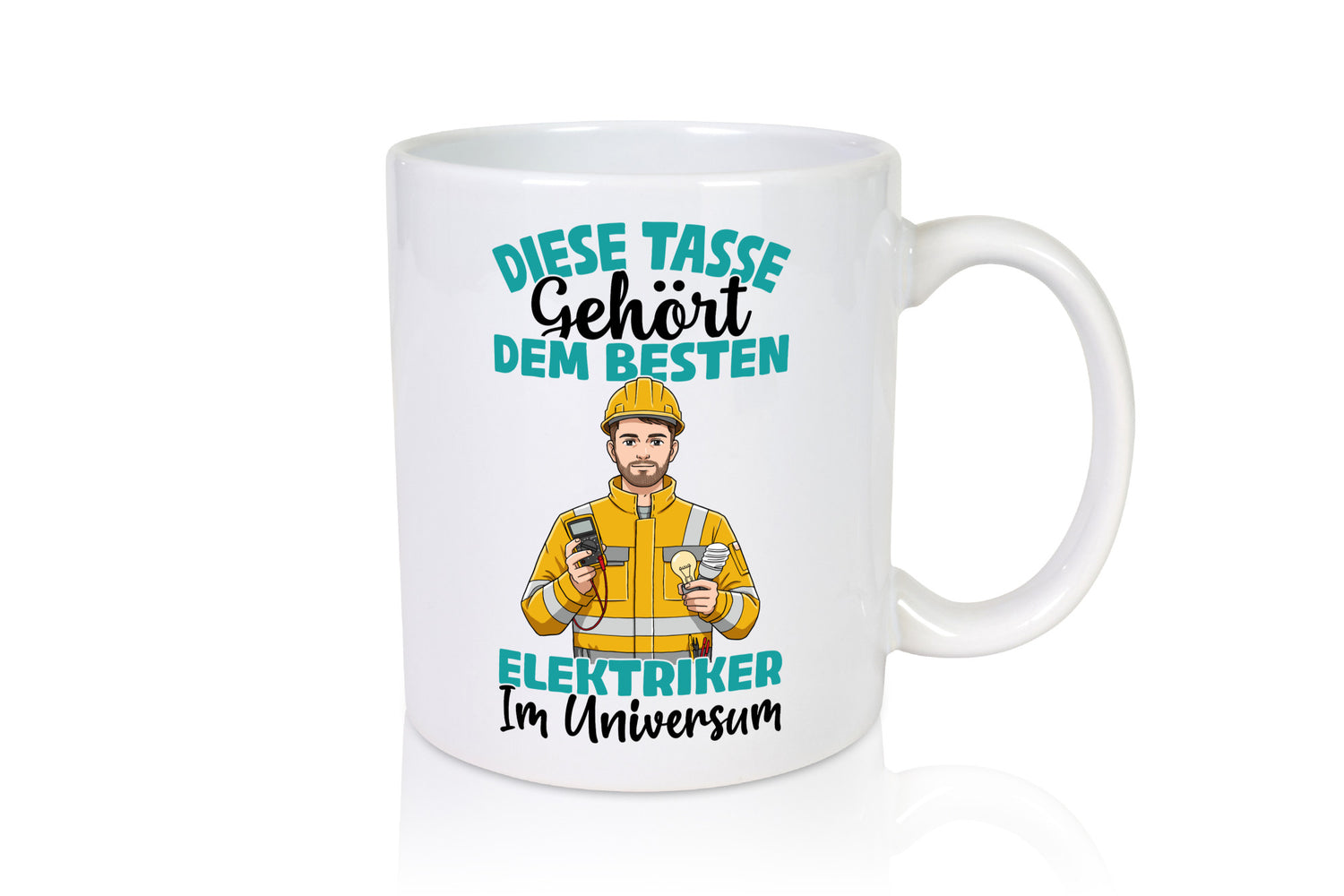 Im Universum: Elektriker | Elektronik Elektrotechnik Geschenkidee Humor Tasse