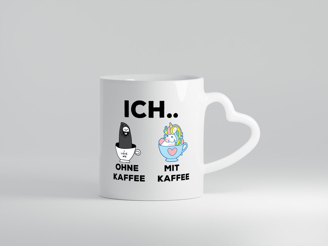 Ich Ohne Kaffee mit | Einhorn lustig Humor Geschenkidee Geschenk Tasse