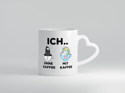 Ich Ohne Kaffee mit | Einhorn lustig Humor Geschenkidee Geschenk Tasse