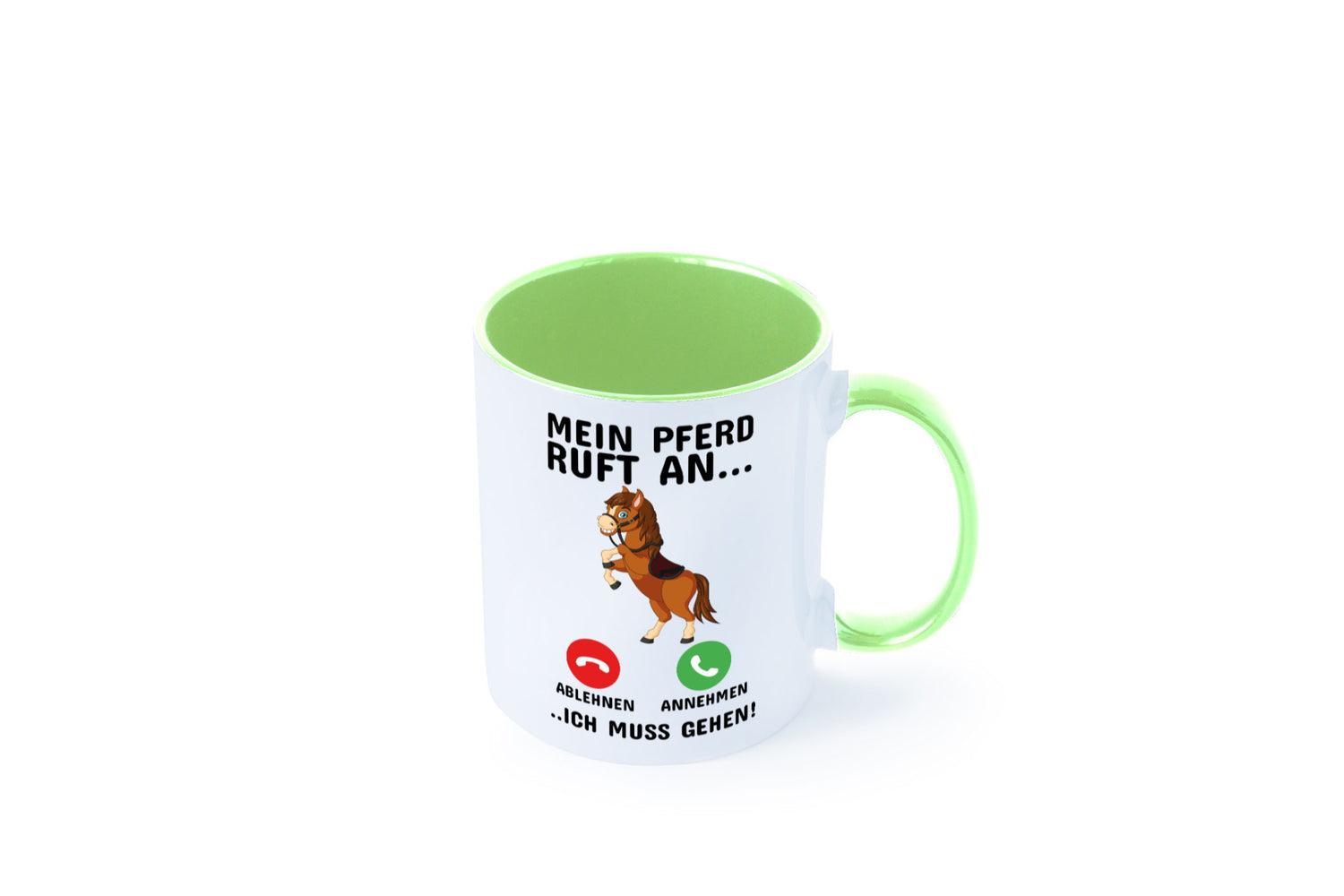 Mein Pferd ruft an Humor Geschenkidee Tasse
