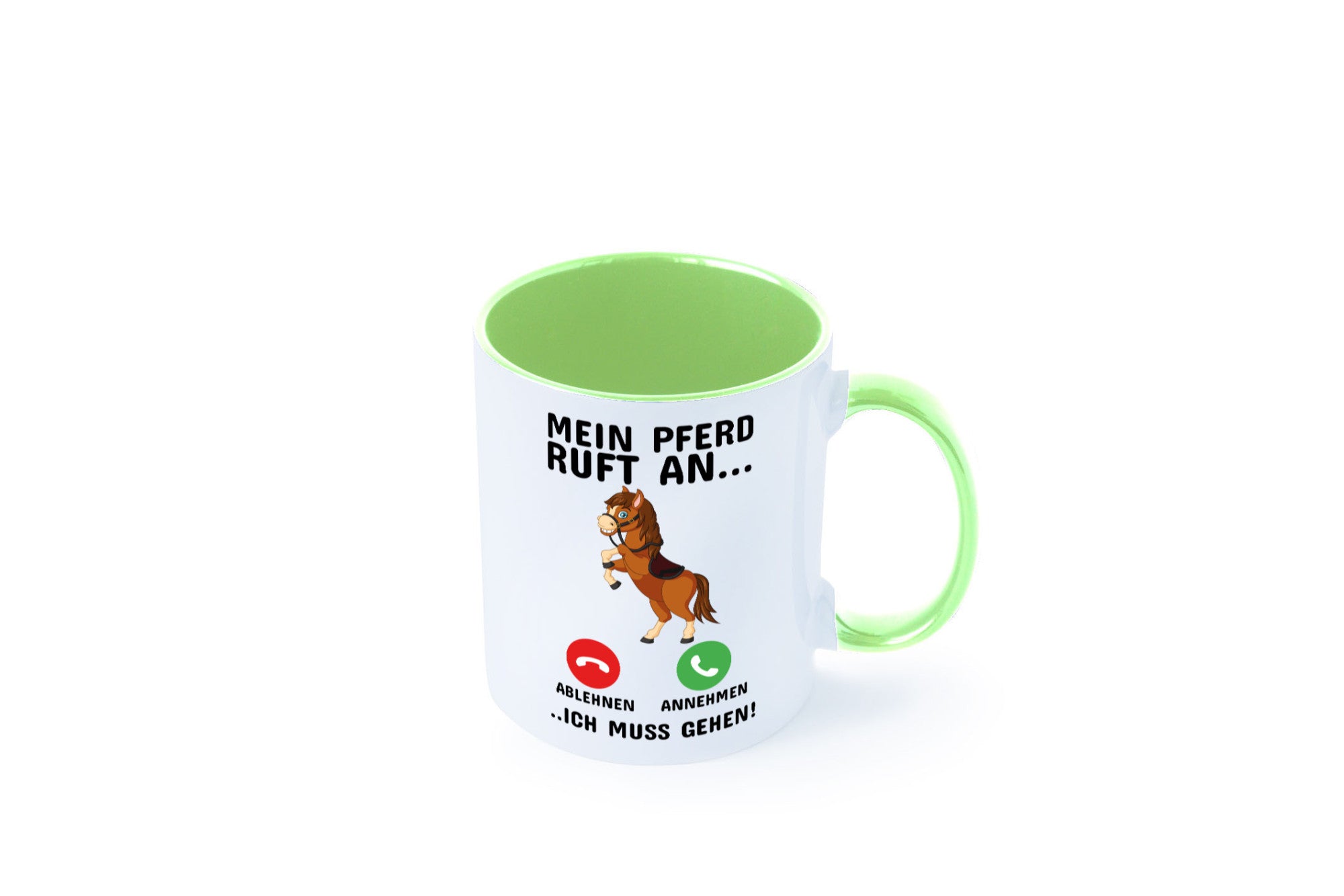Mein Pferd ruft an Humor Geschenkidee Tasse