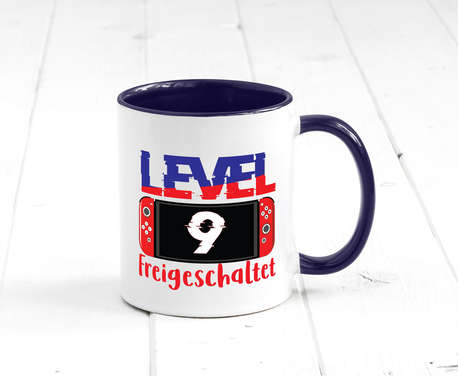Level 9 Freigeschaltet | 9. Geburtstag Zocker Gamer Humor Geschenkidee Tasse