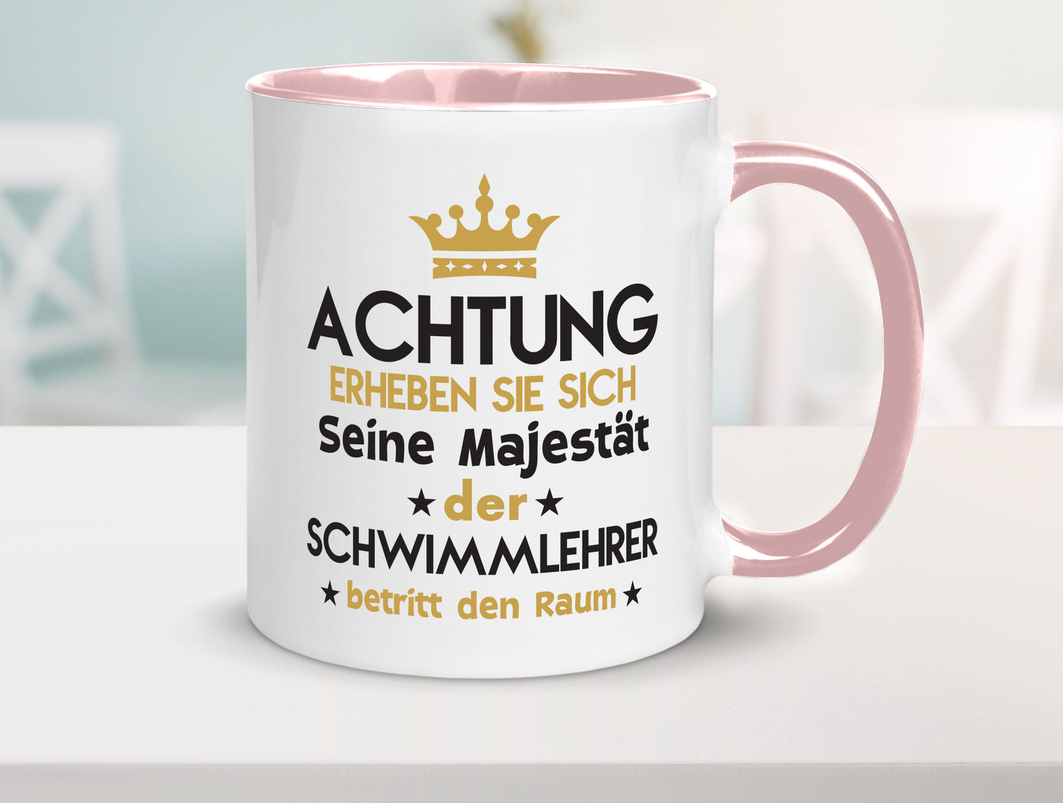 Seine Majestät Schwimmlehrer | Lehrer Schüler schwimmen Geschenkidee Humor Tasse